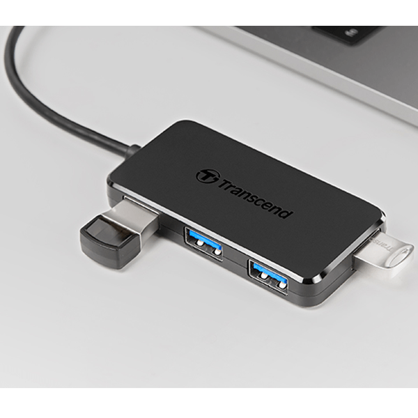 Transcend 4-Port HUB USB 3.1 Gen 1 Type C,Black